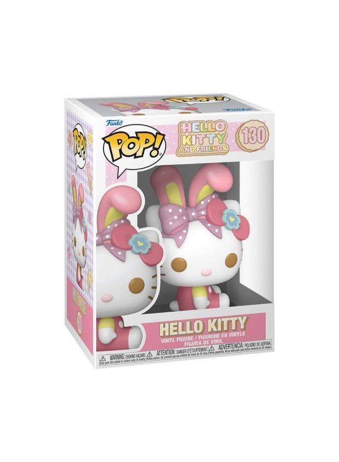 Funko POP! Sanrio Hello Kitty and Friends Hello Kitty with Bunny Ears Vinyl Figure (10.2 cm) - Image 1